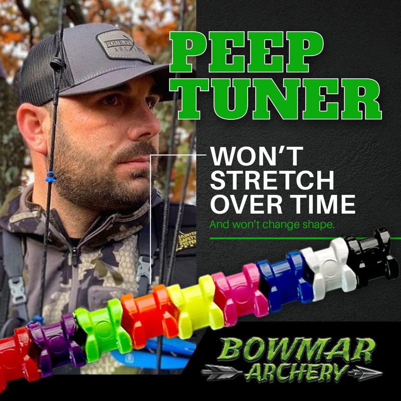 Bowmar Archery Bowman Archery Peep Tuner, Fix Peep Rotation with Ease, Effective and Easy to Install, 2 Sizes Included - Image 5